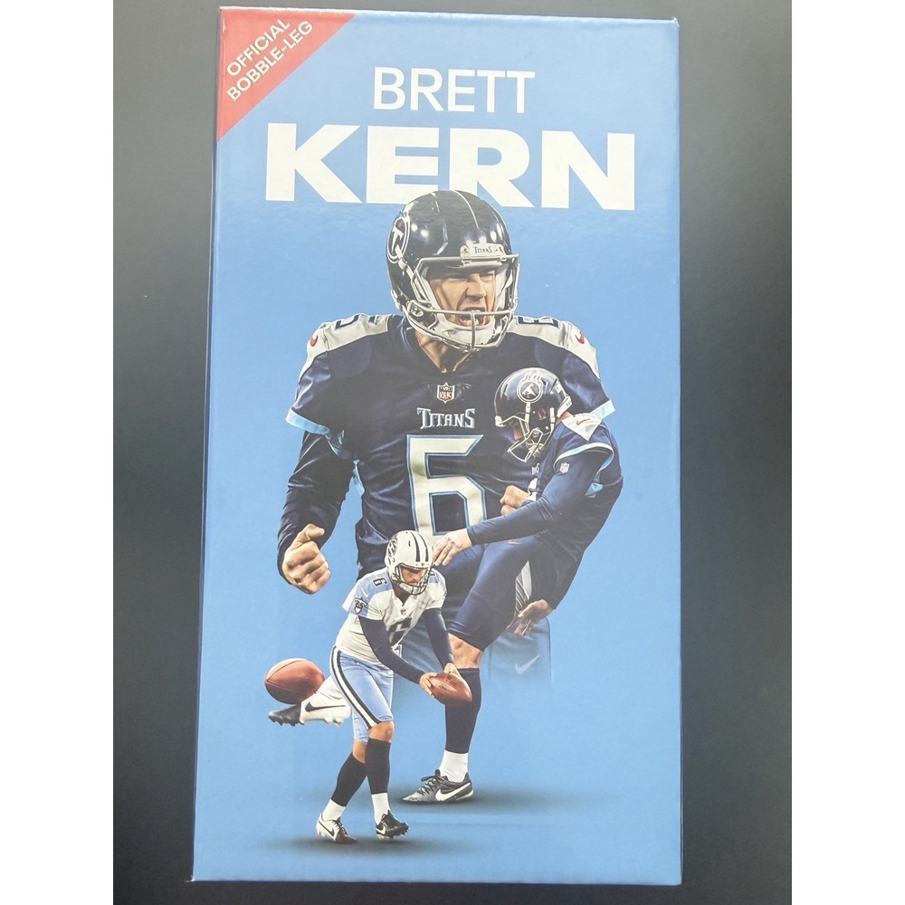 New‎ TITANS 2025 BRETT KERN BOBBLE-LEG not BOBBLEHEAD Season Ticket Holder
